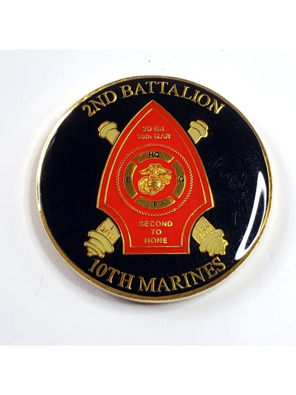 USMC 232nd Birthday Ball Challenge Coin 2nd Battalion 10th Marines 2007 EGA - Picture 6 of 7